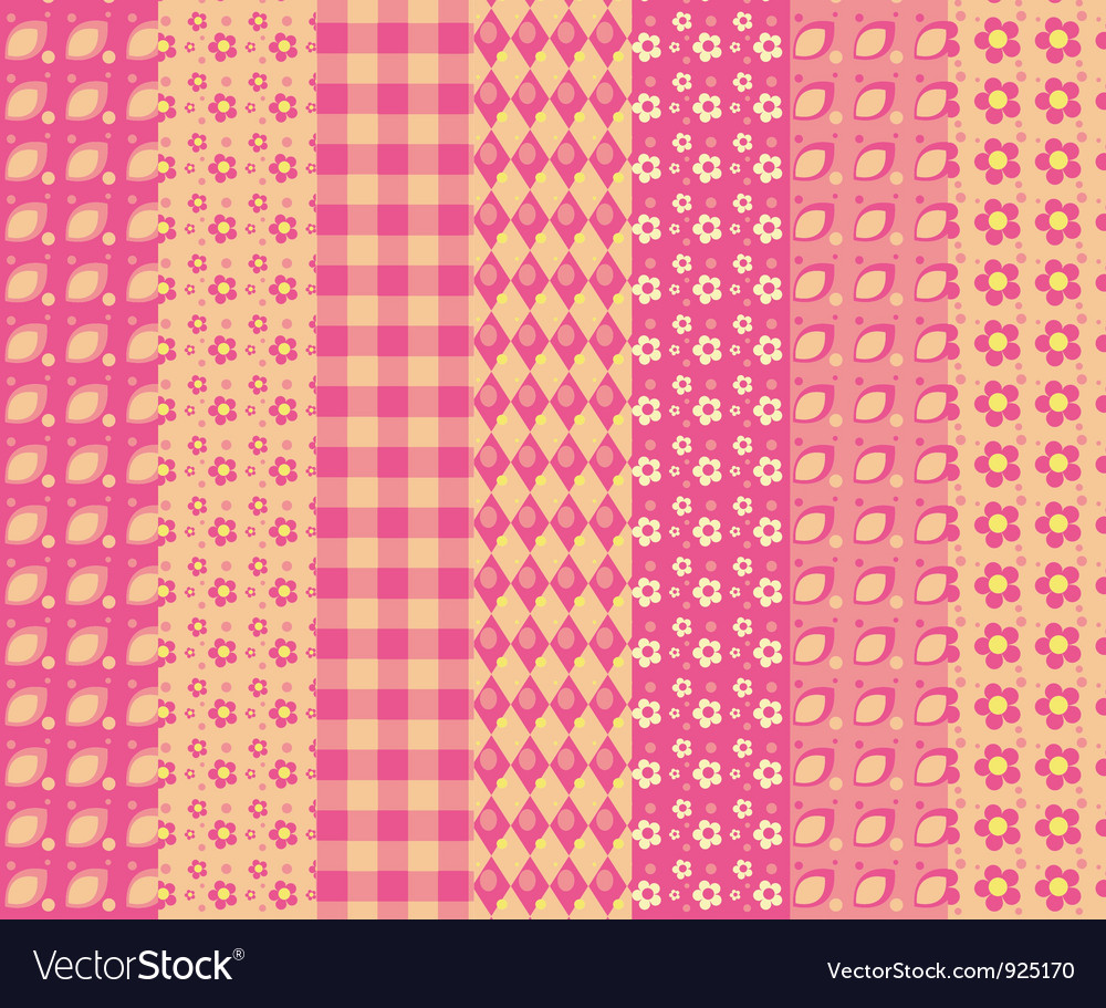 Set of simple seamless pattern 4
