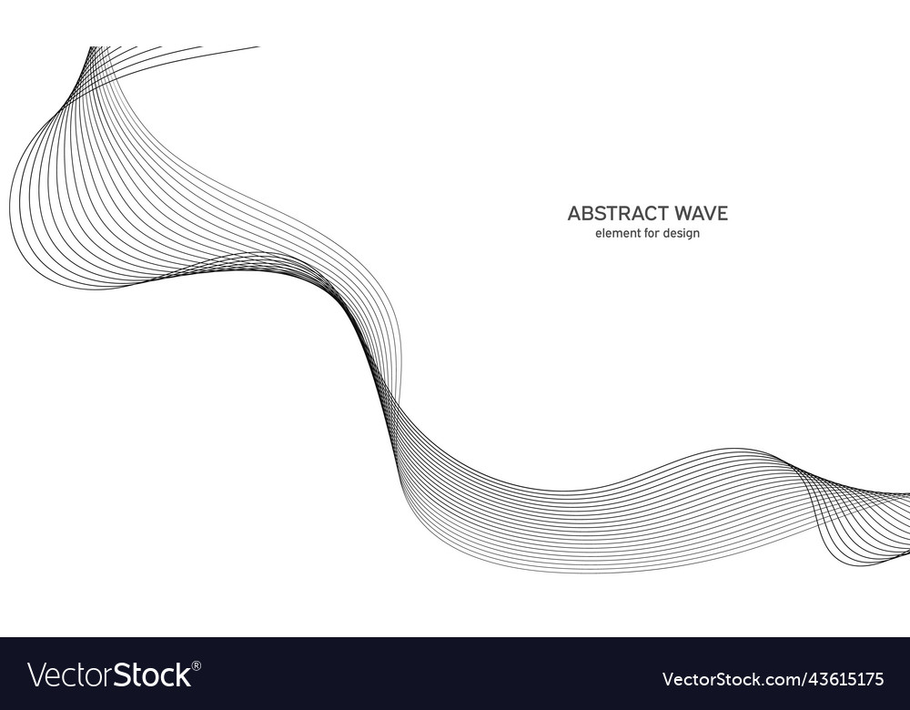 Abstract wave element for design digital vector image Abstract wave element for design digital