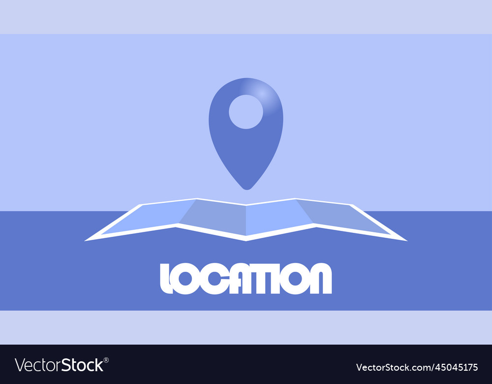 Gps map pointers on the modern flat design vector image Gps map pointers on the modern flat design