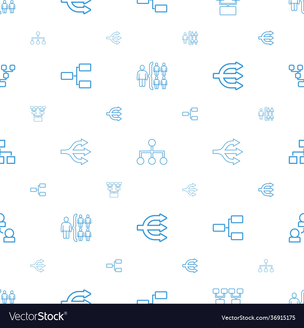 Hierarchy icons pattern seamless white background