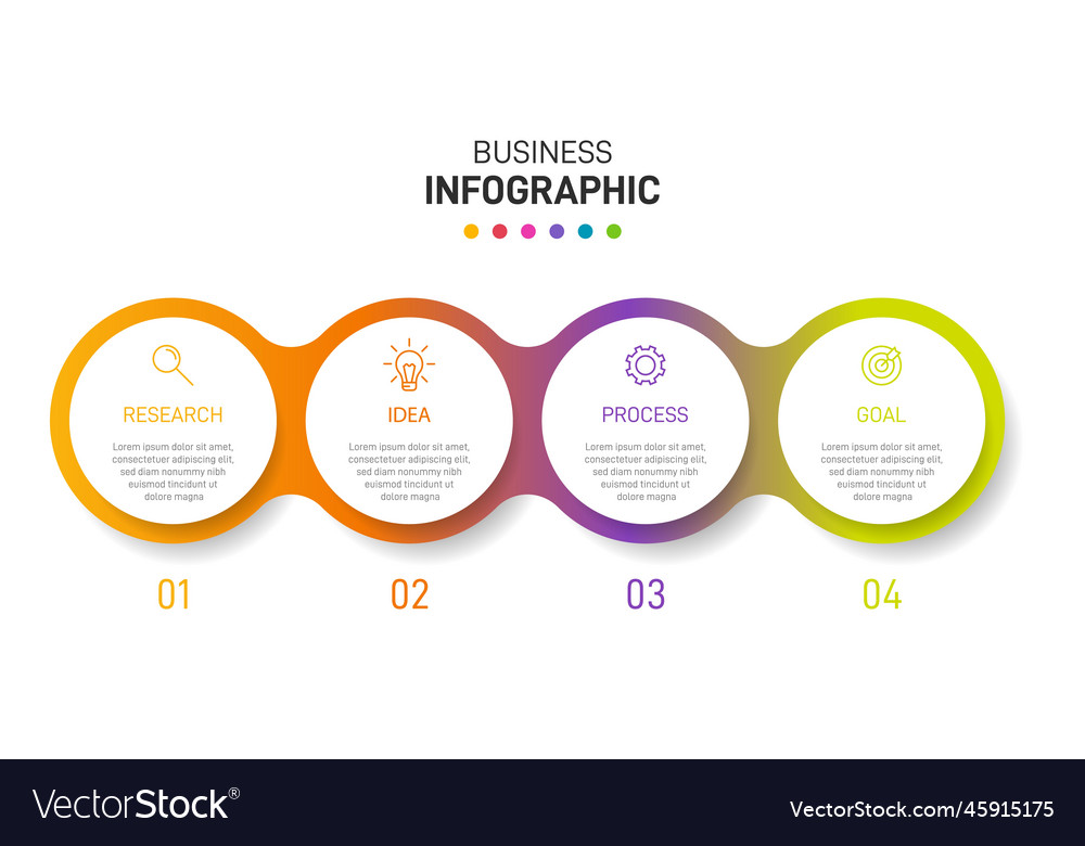 Infographic design with icons and 4 options Vector Image