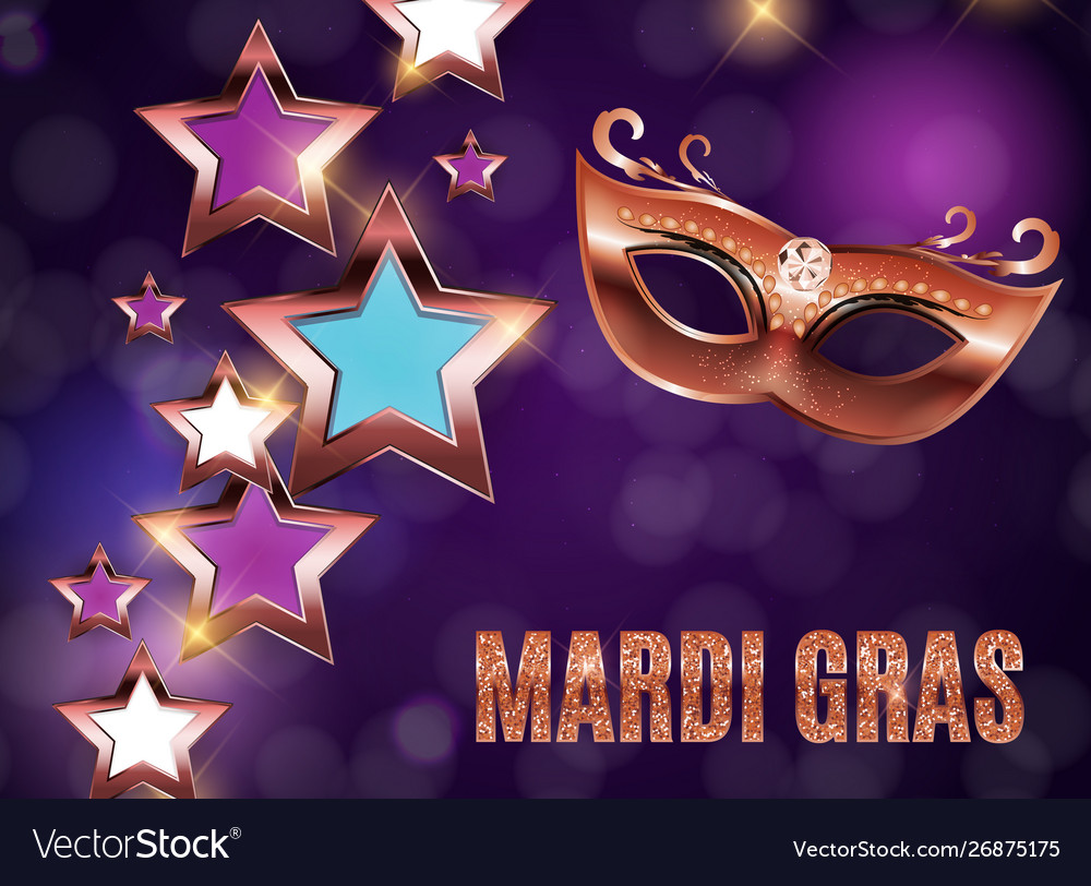 Mardi gras party mask holiday poster background