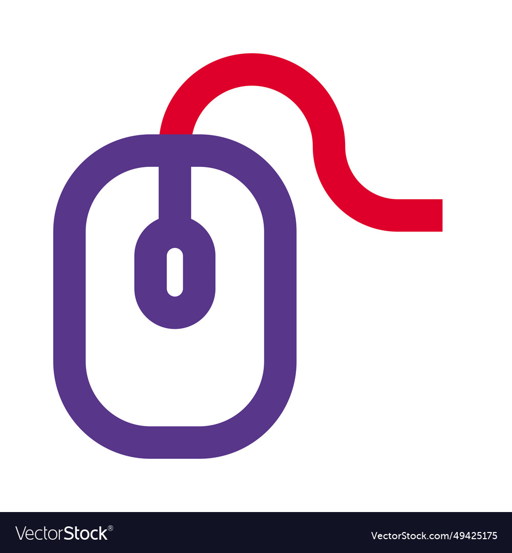 Mouse used to move the cursor on screen Royalty Free Vector