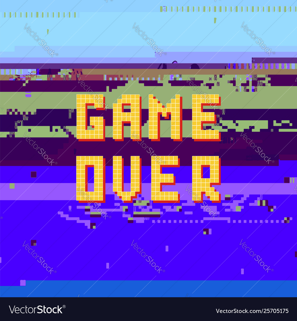 Retro Game Over Screen