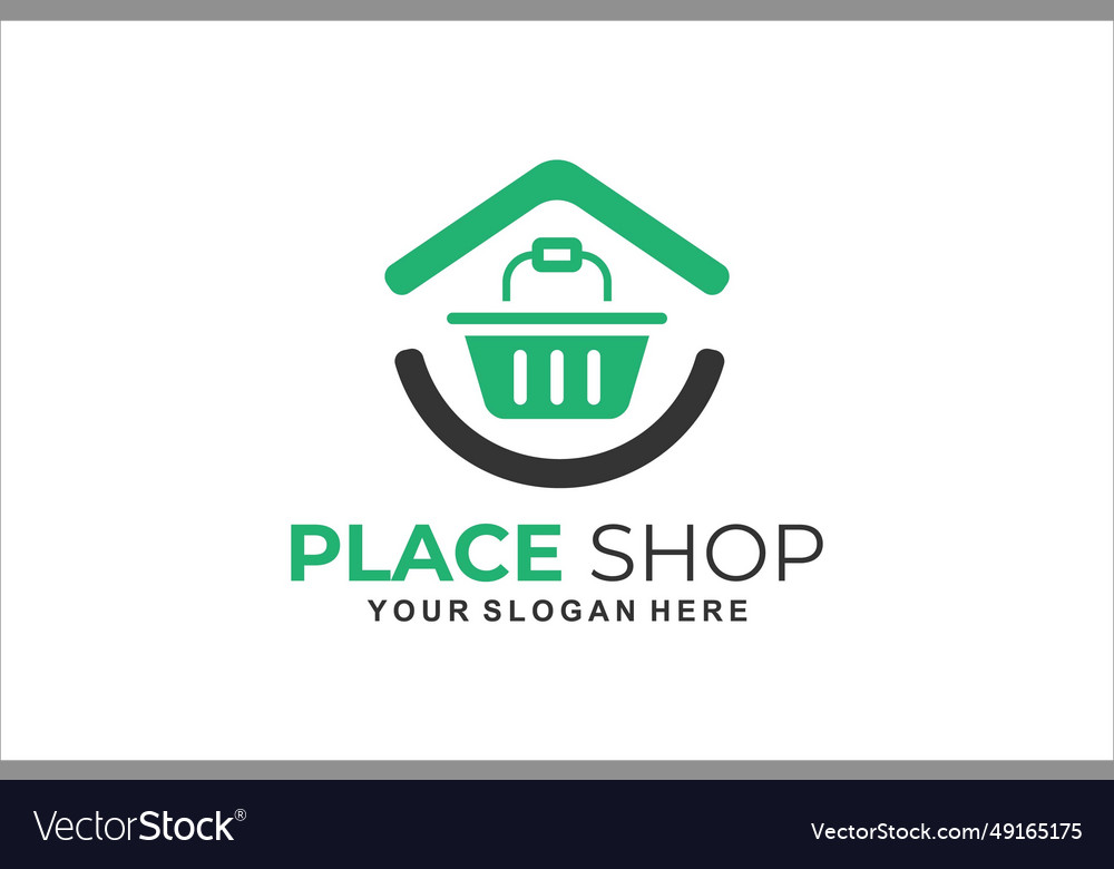 Shopping store or place template logo design