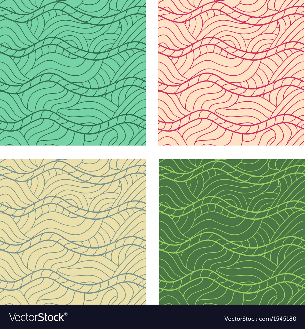 Abstract seamless patterns set