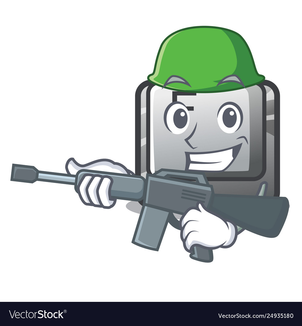 Army f button in character shape