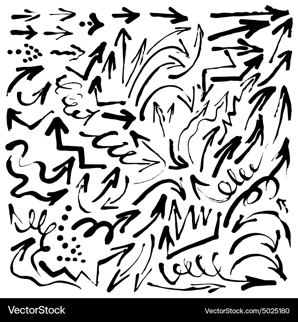 Arrows set Royalty Free Vector Image - VectorStock