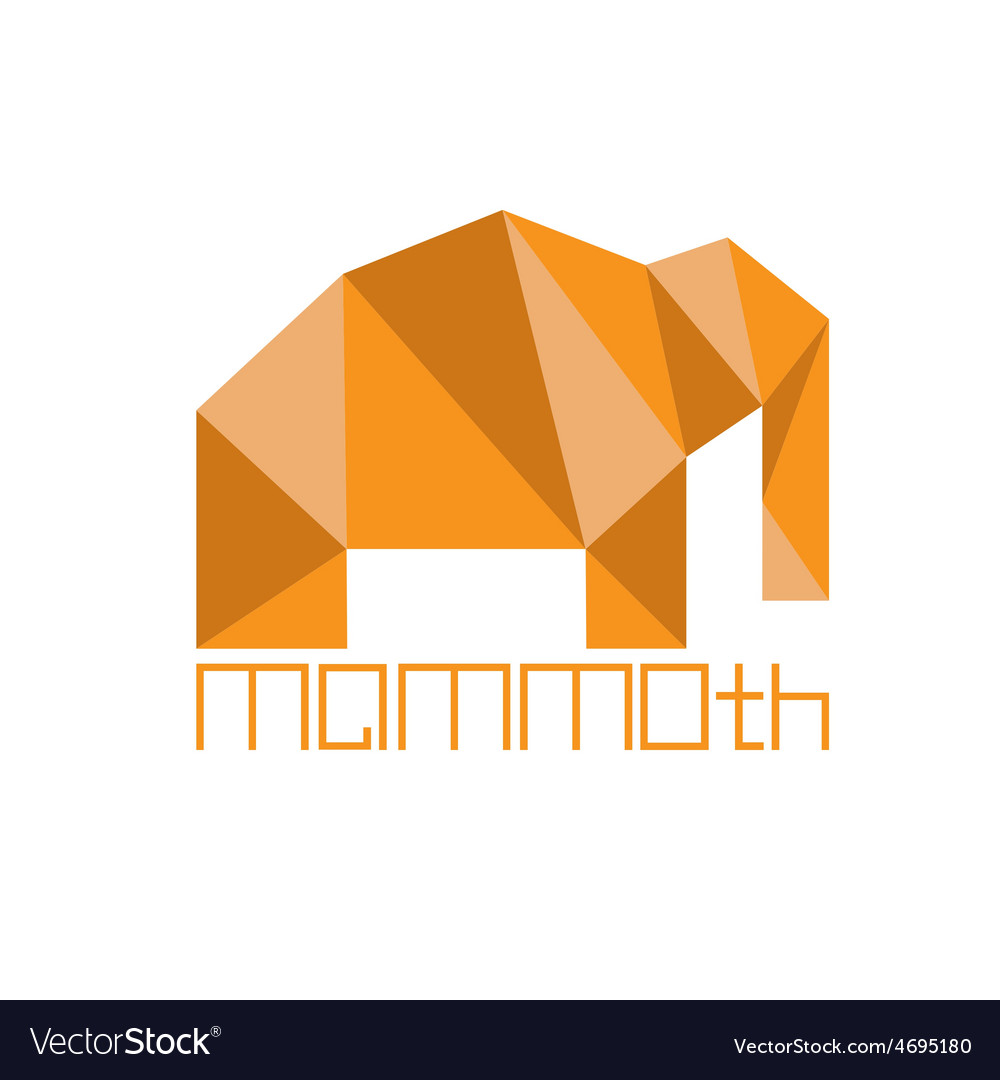 Mammoth in polygon style