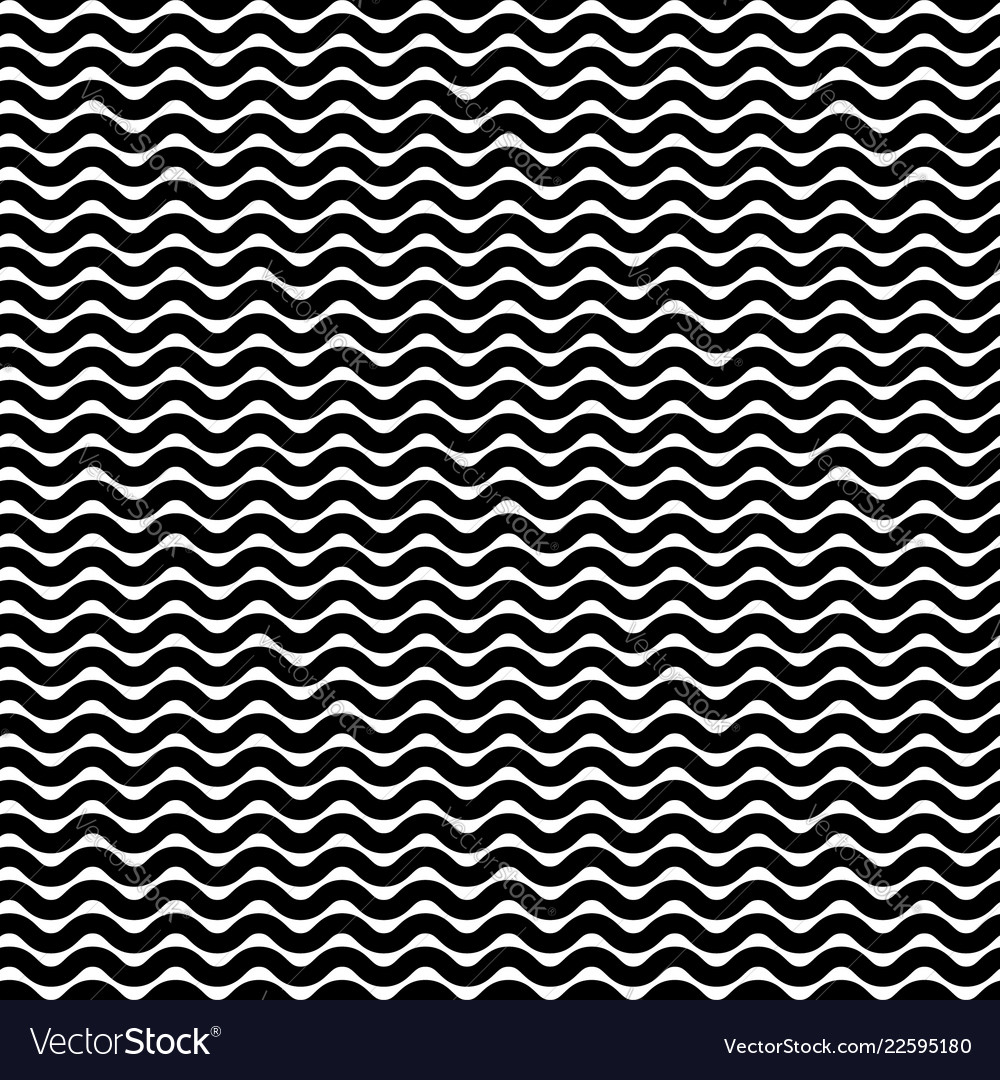 Wavy zigzag lines seamless pattern distorted vector image Wavy zigzag lines seamless pattern distorted