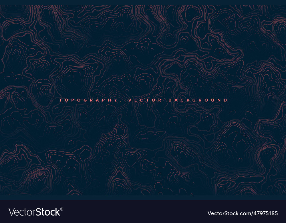 Abstract topographic contour map texture