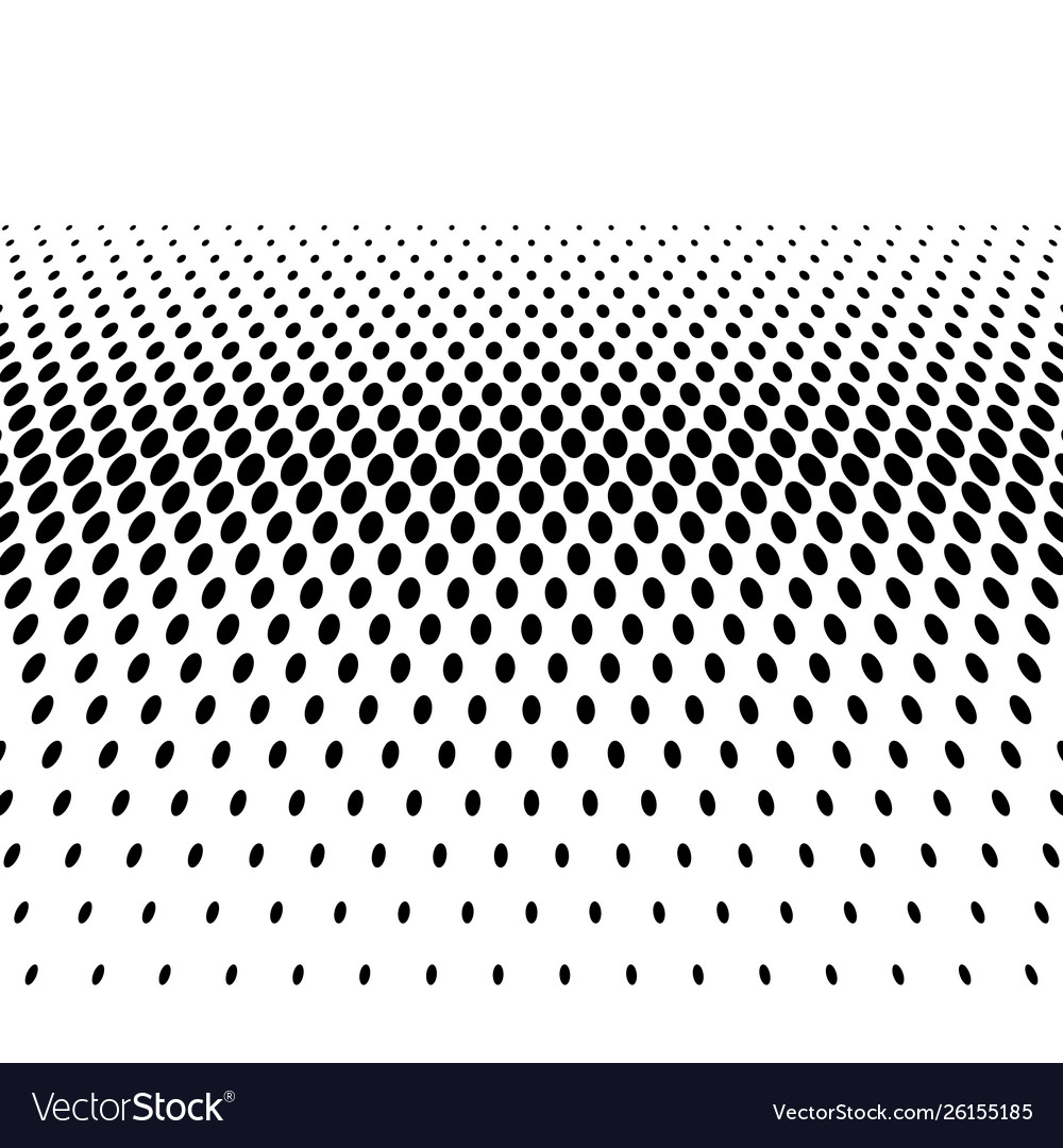Black halftone bilinear horizontal gradient line vector image Black halftone bilinear horizontal gradient line