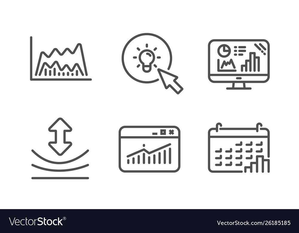 Energy Resilience And Website Statistics Icons Vector Image