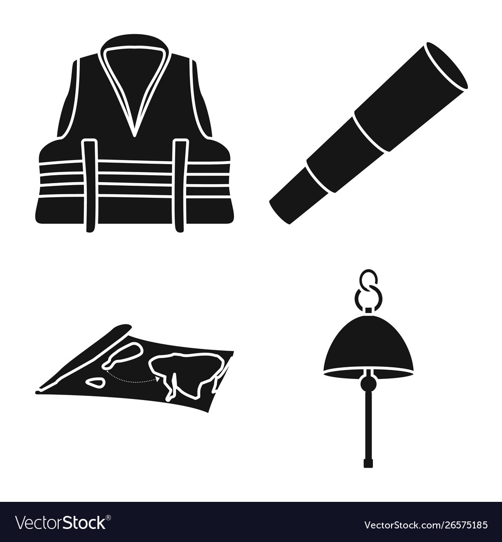 Isolated object attributes and vintage logo vector image Isolated object attributes and vintage logo