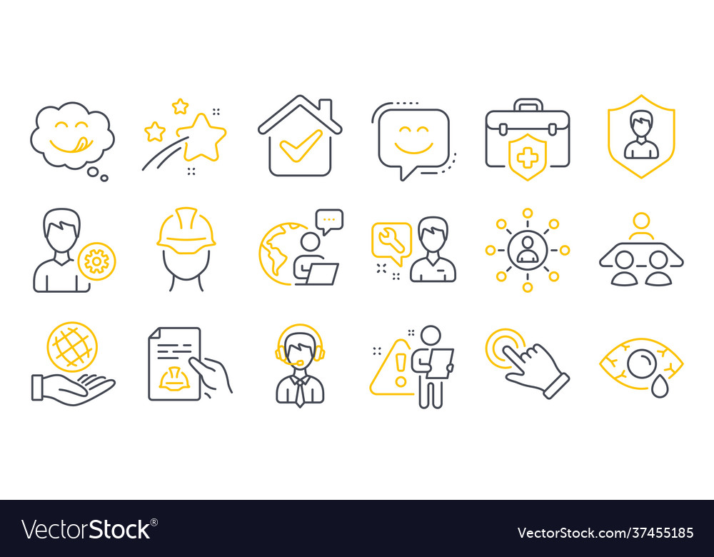 Set people icons such as security agency