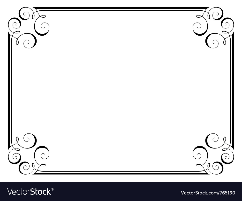 Calligraphy ornamental frame