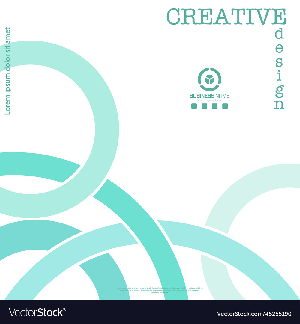 Geometric abstract composition intersecting vector image Geometric abstract composition intersecting