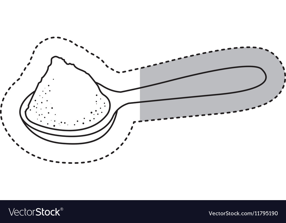 Isolated sugar and spoon design Royalty Free Vector Image