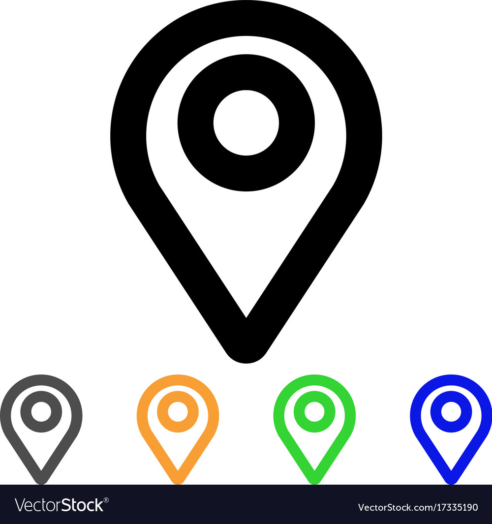 Map pointer stroke icon