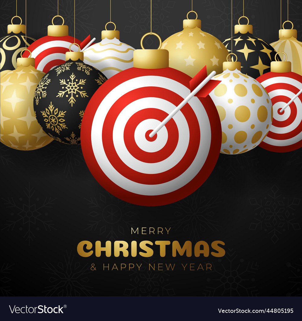 Christmas target dash sale card merry Royalty Free Vector