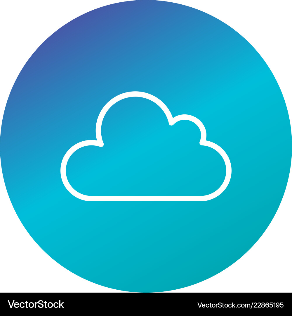 Cloud icon Royalty Free Vector Image - VectorStock