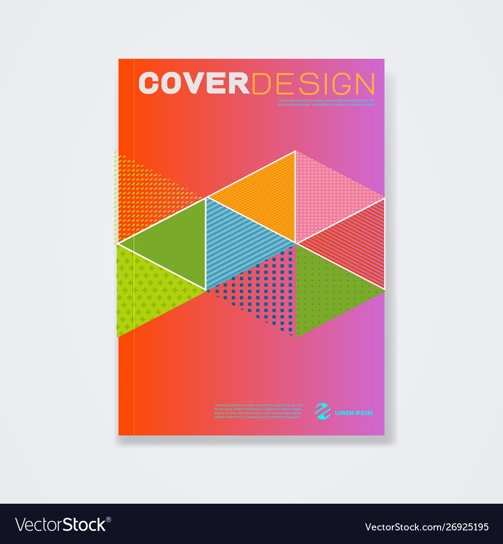 Cover template brochure template layout book Vector Image