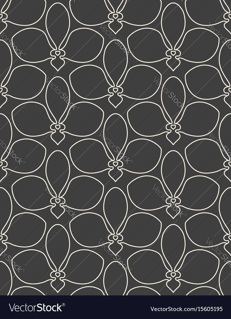 Elegant Linear Flower Pattern