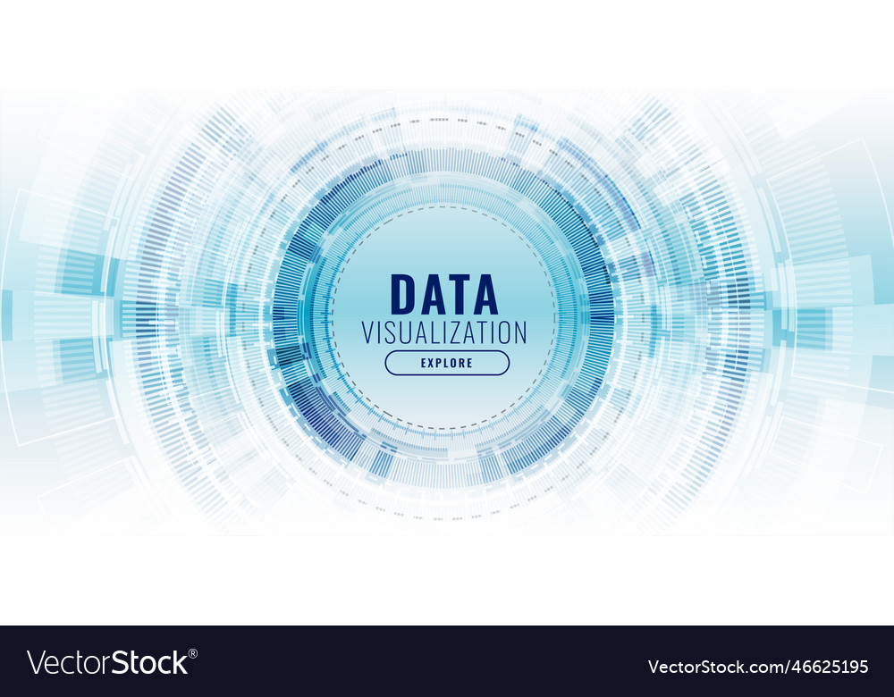 Futuristic data visualization technology concept
