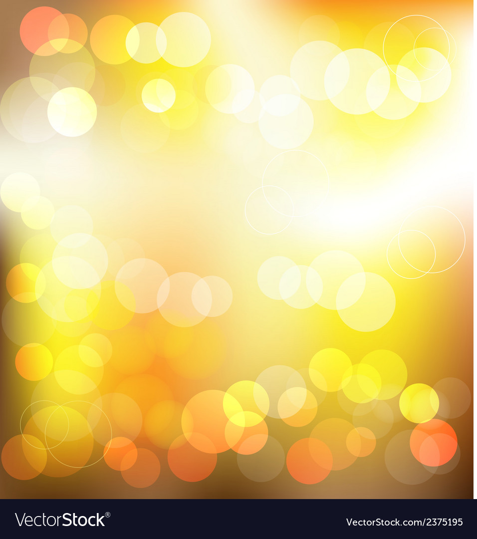 Golden elegant abstract background with bokeh