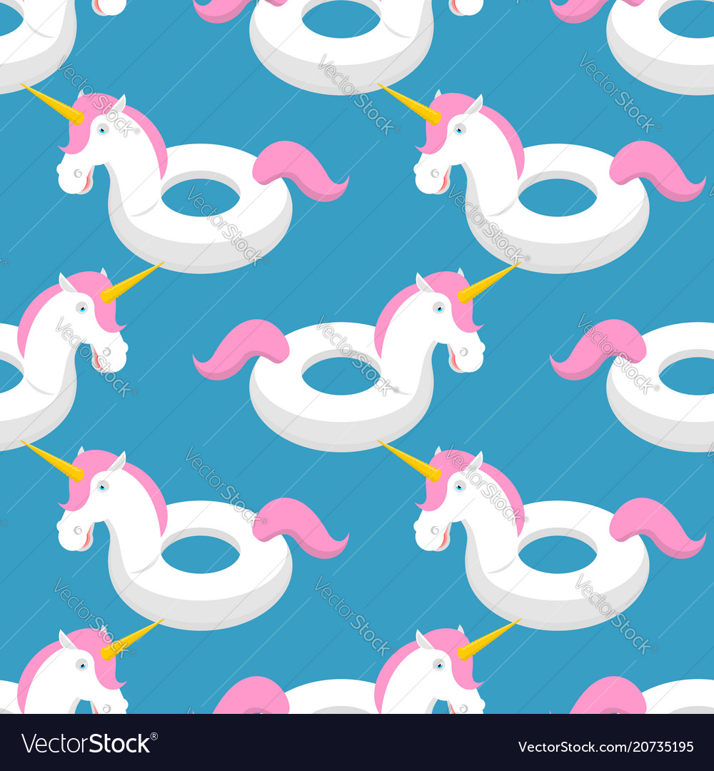 Inflatable unicorn pattern magic beast toy vector image Inflatable unicorn pattern magic beast toy