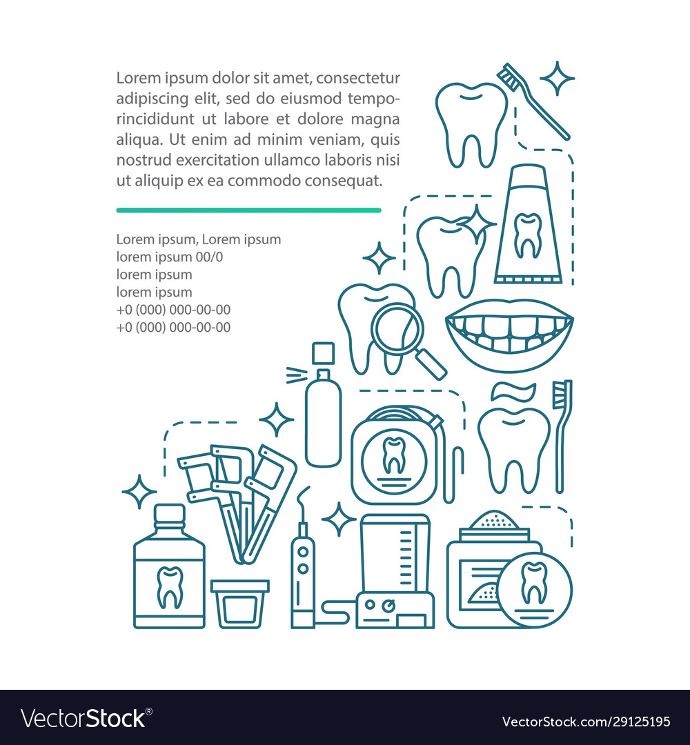 Oral hygiene article page template