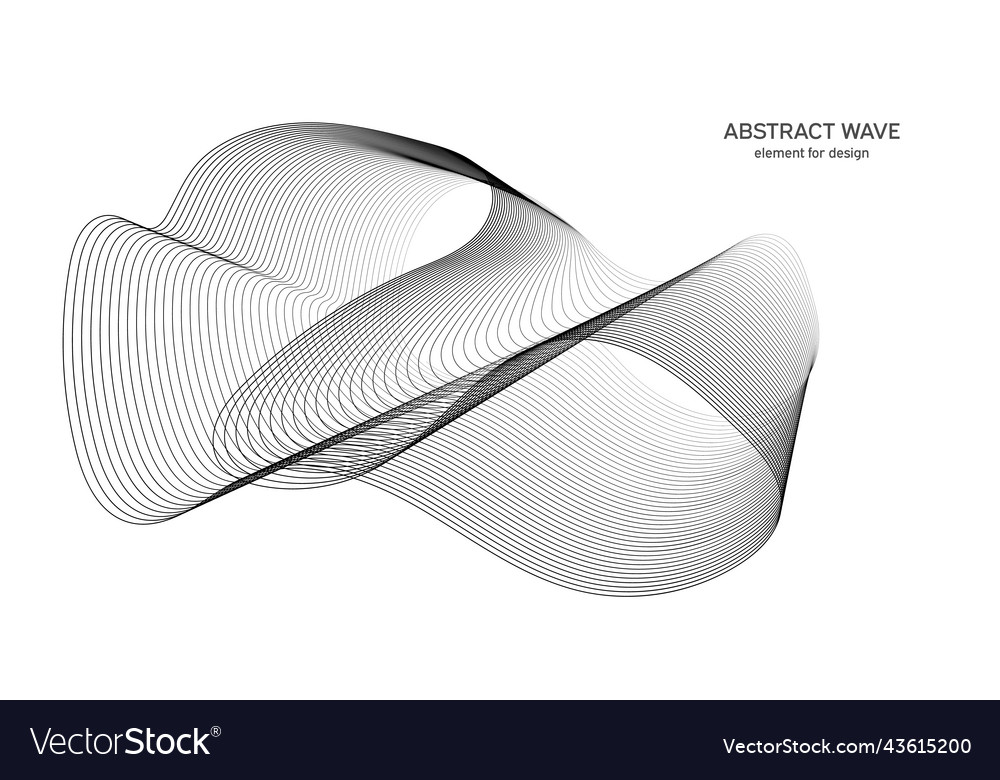Abstract wave element for design digital vector image Abstract wave element for design digital