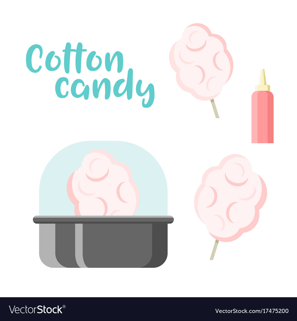 Cotton candy set colorful constructor