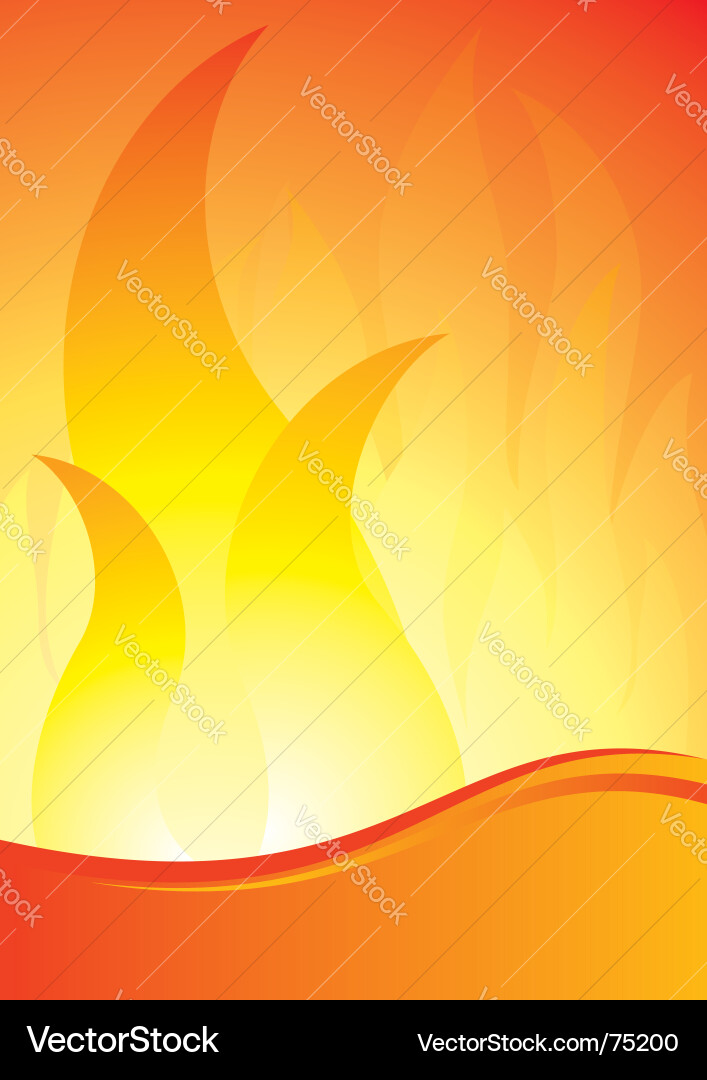 Fire background Royalty Free Vector Image - VectorStock