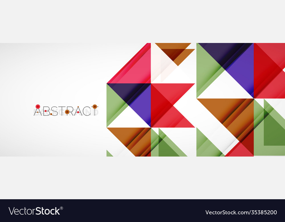 Geometric abstract background techno color vector image Geometric abstract background techno color