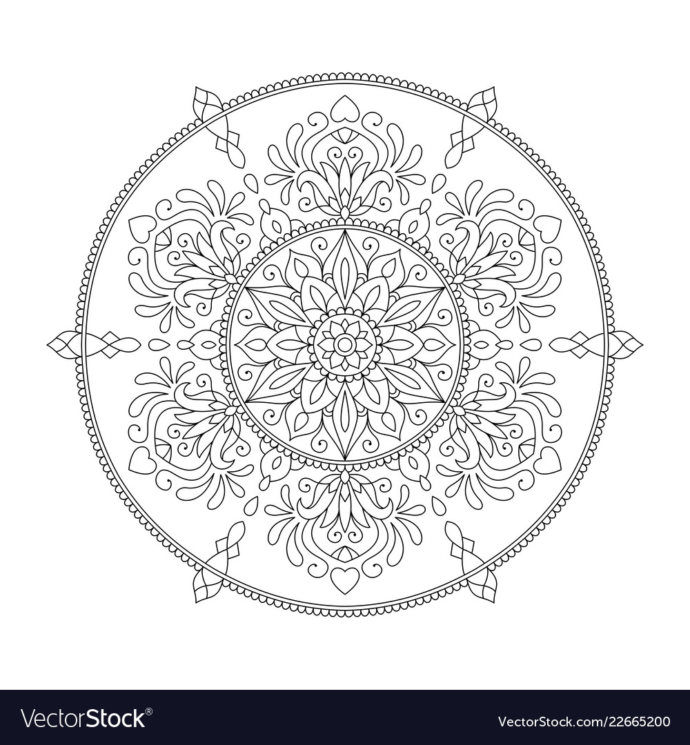 Download Therapeutic Mandala Coloring Pages Pdf