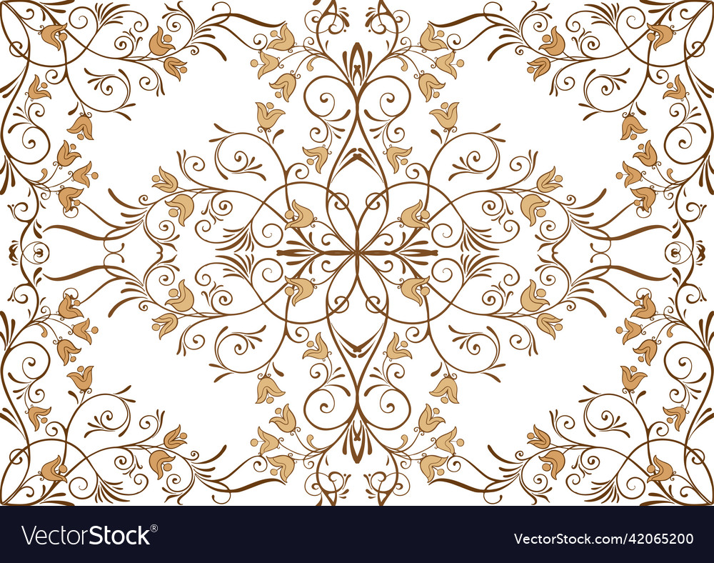 Nahtlose Muster Hintergrund in barock rococo vector image Nahtlose Muster Hintergrund in barock rococo