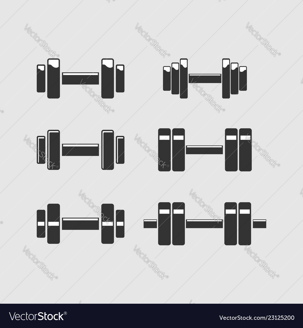 Set of barbellsbarbells for gym fitness