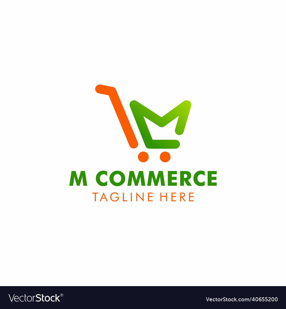 Shoping cart logo concept Royalty Free Vector Image