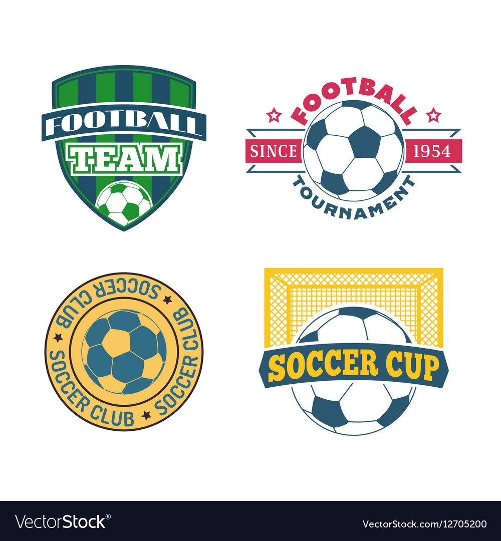 Soccer sign set Royalty Free Vector Image - VectorStock