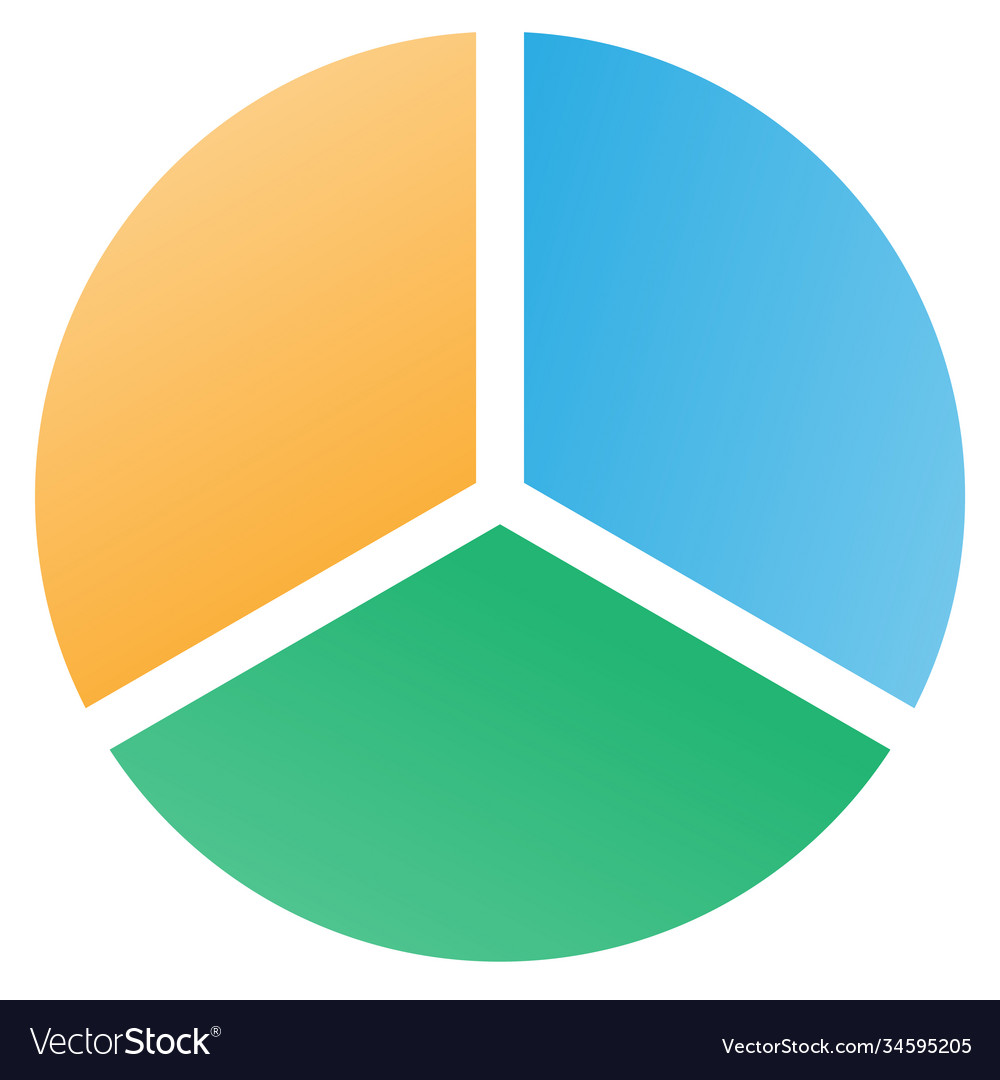 3-piece-pie-chart-royalty-free-vector-image-vectorstock