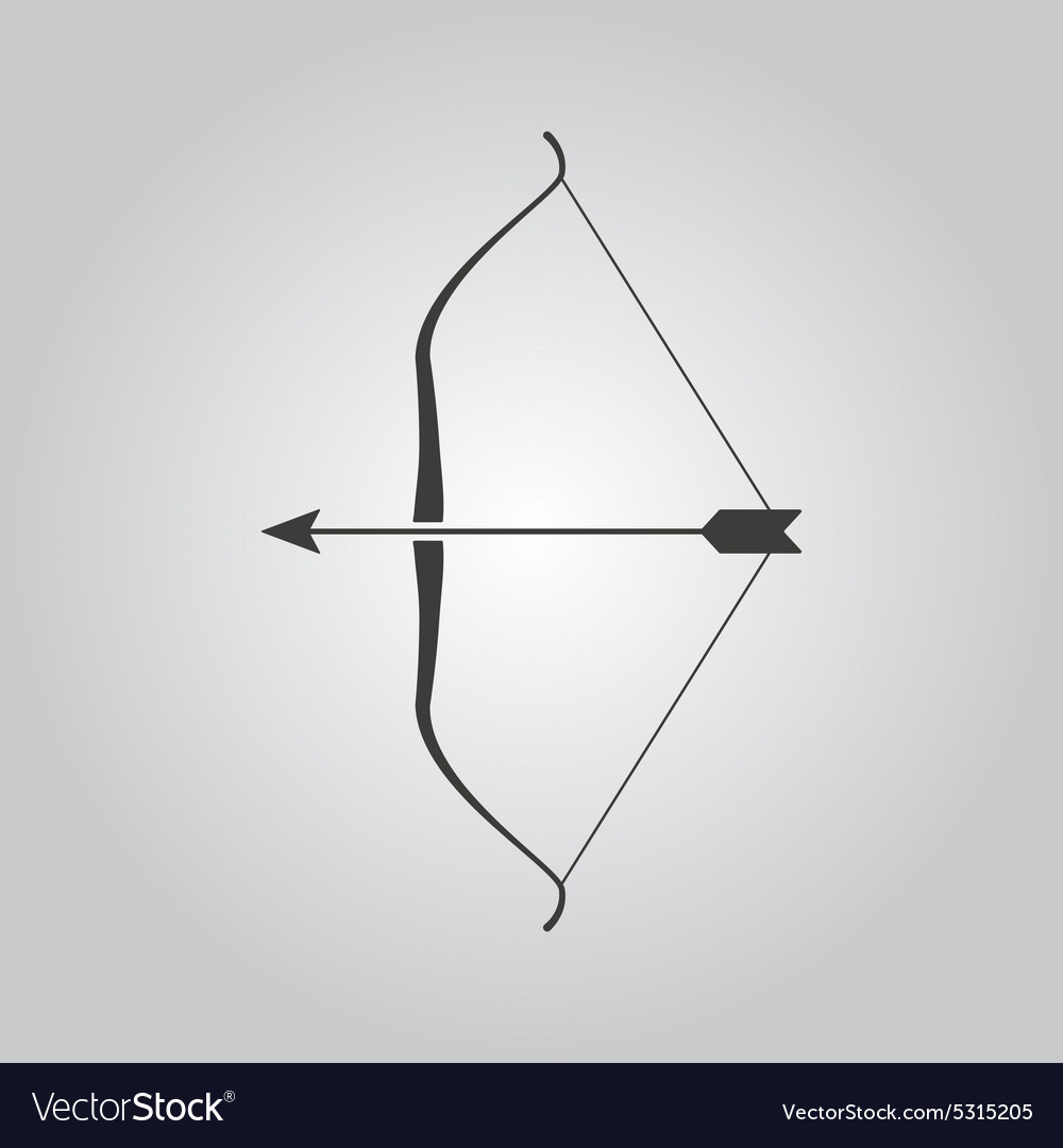 Bow icon symbol flat Royalty Free Vector Image