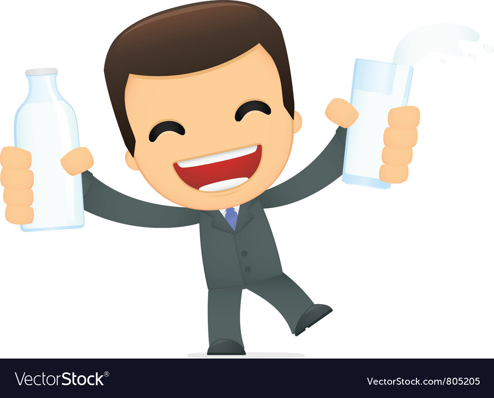 Cheerful Cartoon Business Character
