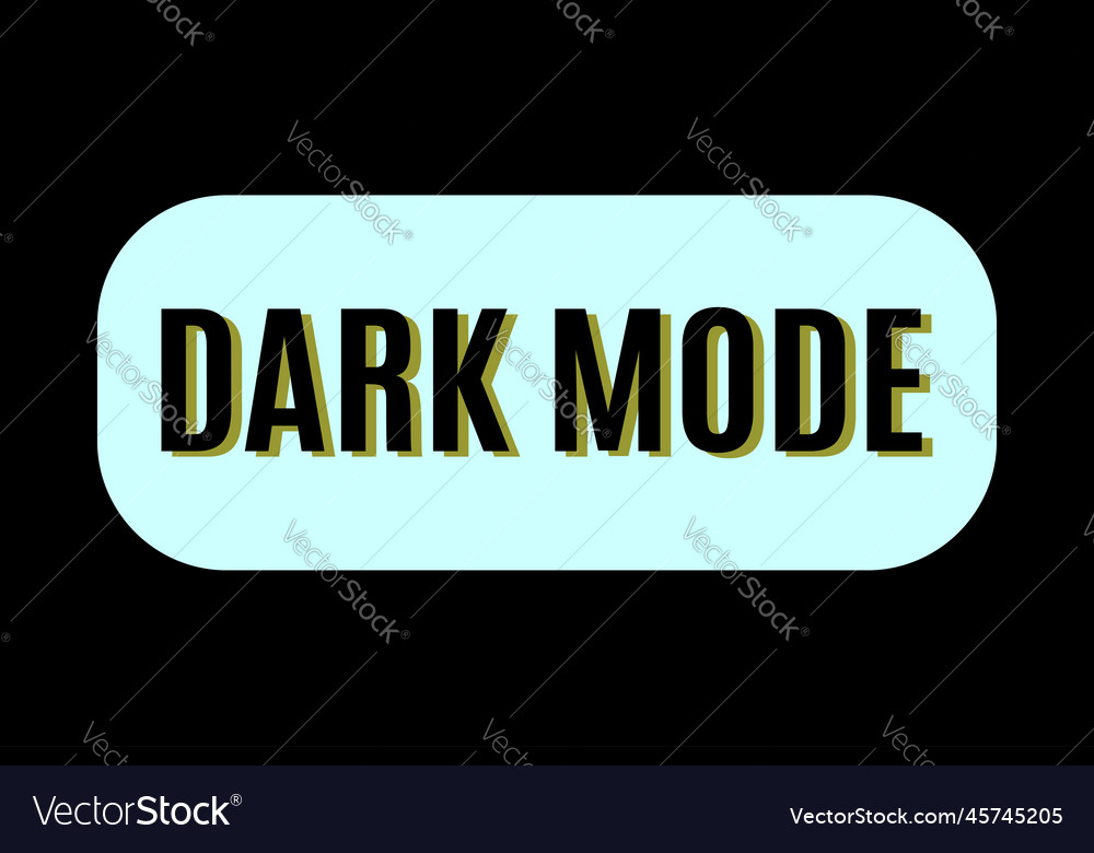 Dark mode text on white rounded rectangular shape