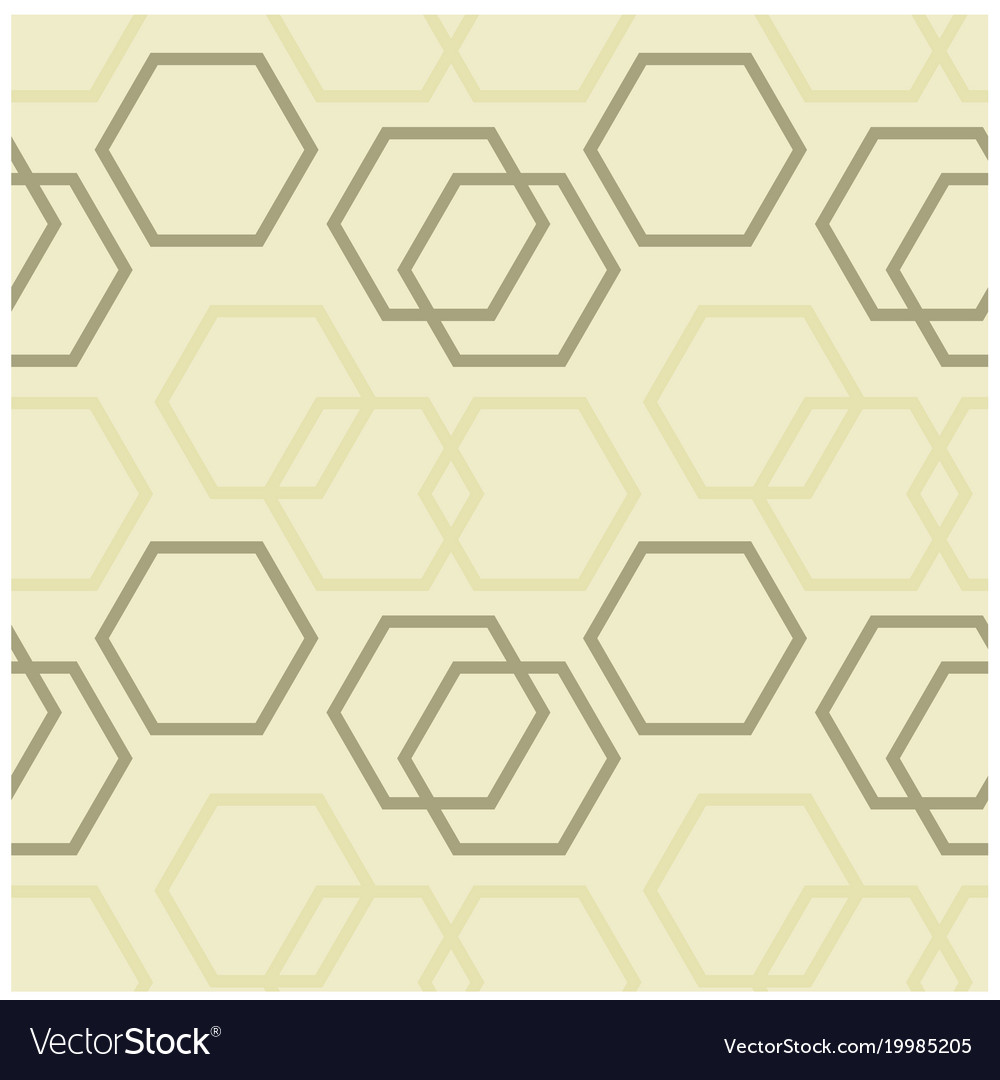 Geometric hexagon uneven seamless pattern