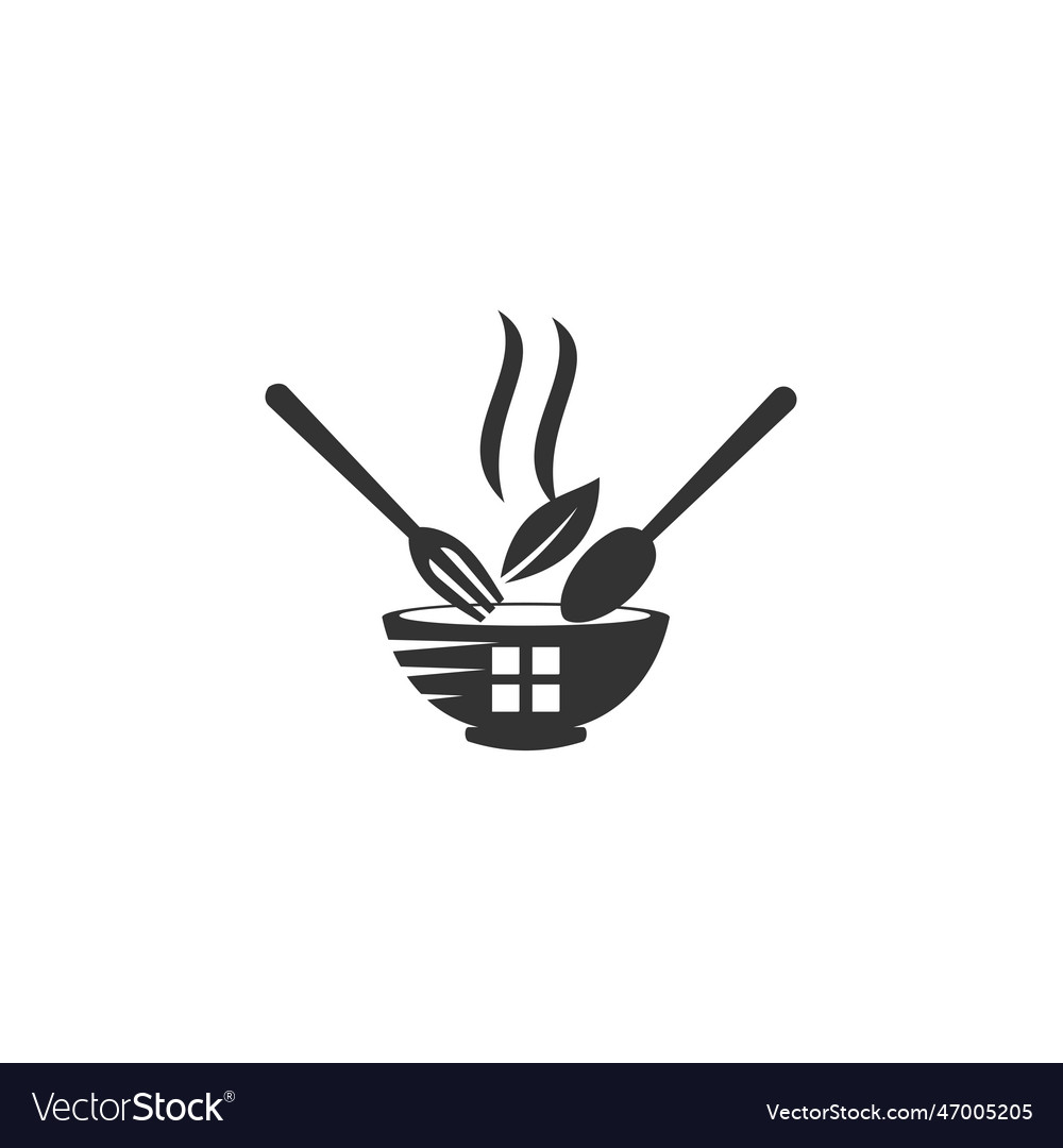 Home cooking logo template icon brand identity