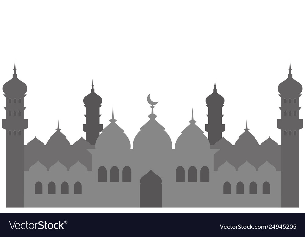 Islamic building icon Royalty Free Vector Image