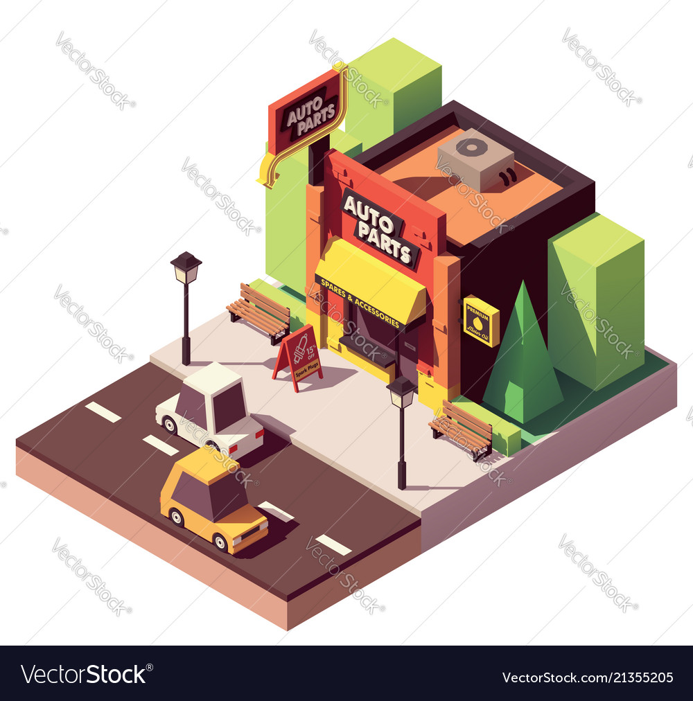 Auto Parts Shop >> Isometric Auto Parts Shop Auto Parts Shop >> Isometric Auto Parts Shop