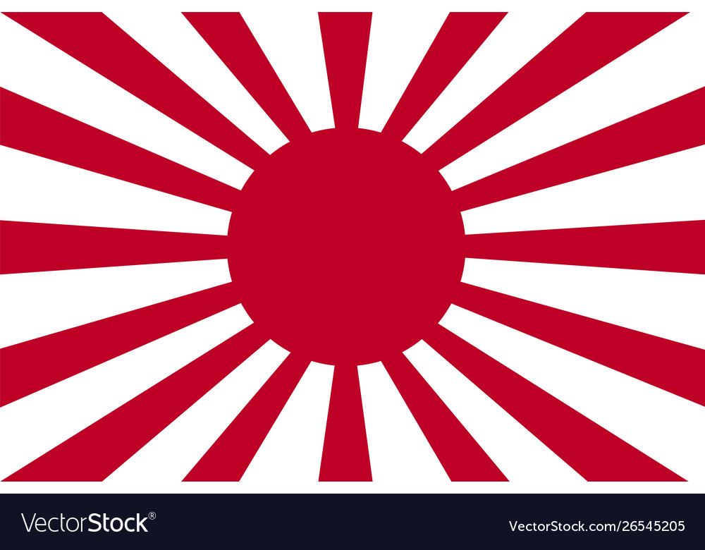 Japanische Flagge kaiserliche Armee