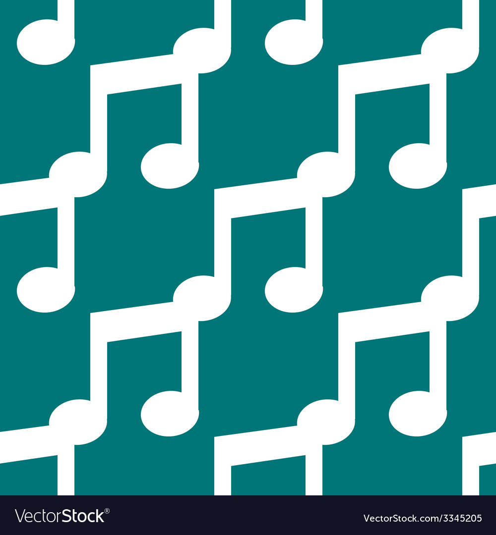 Music note web icon flat design seamless pattern